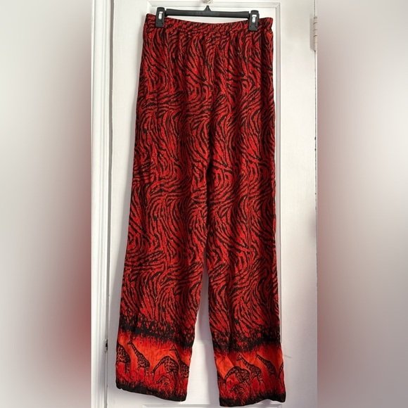 Anthony Original Maxi Jacquard Zebra/Giraffe Print pants , Size: Large - Picture 1 of 9